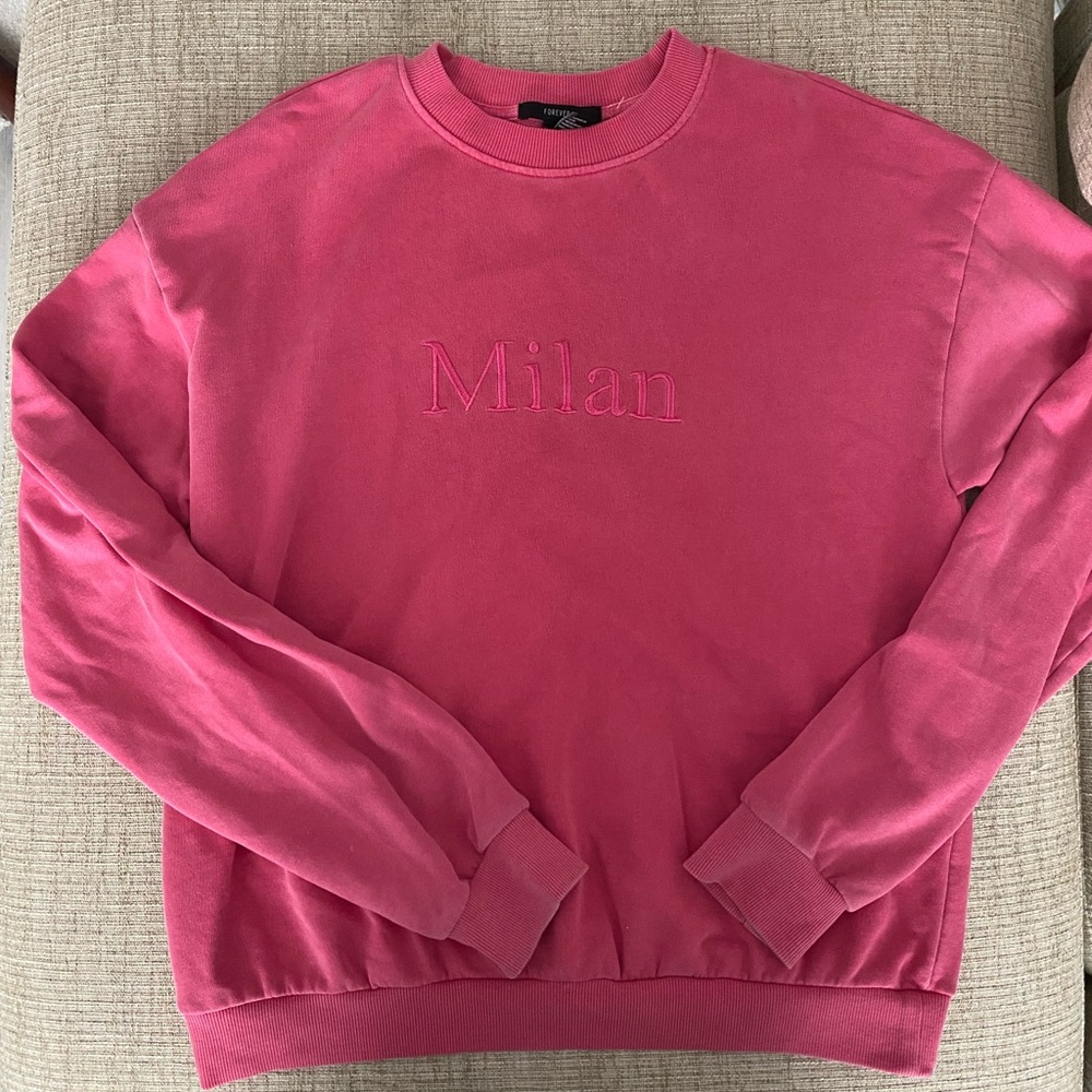 Pink Milan sweatshirt